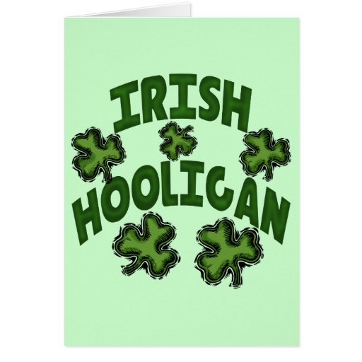 Irish Hooligan T-shirts and Gifts Card
