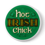 Irish Hot Chick (Round Button) by srussell13 Irish Hot Chick (Round Button)