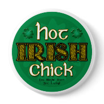 Irish Hot Chick (Round Button) by srussell13 Irish Hot Chick (Round Button)