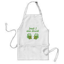 Irish I Was Drunk St. Patrick's Day Tshirts Aprons