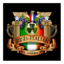 Irish Italian all American Print