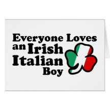 Irish Italian Boy Greeting Cards