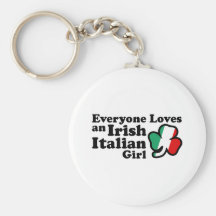 Irish Italian Girl Keychains