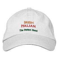 IRISH ITALIAN ST. PATRICK'S DAY embroidered hats