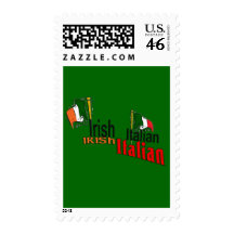 IRISH ITALIAN ST. PATRICK'S DAY POSTAGE STAMP