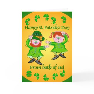 Irish Jig Greeting Cards card