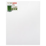 Irish Kiss 4 Beer - St Patrick's letterhead