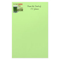 Irish Kiss 4 Beer - St Patrick's Stationery Design