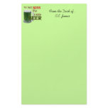 Irish Kiss 4 Beer - St Patrick's stationery