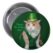 Irish Kitty Button