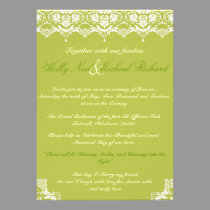 Irish LAce Wedding Invitation invitations
