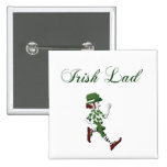 Irish Lad-leppy Pinback Buttons