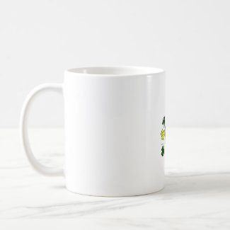 irish lap harp clovers st patrick.png mugs