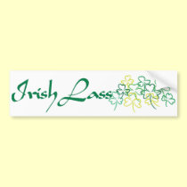 Irish Lass bumper Sticker bumper stickers