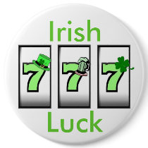 Irish Luck 777 Button by vegasdusoleil Irish Luck 777 Button