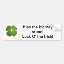 Irish luck bumper stickers