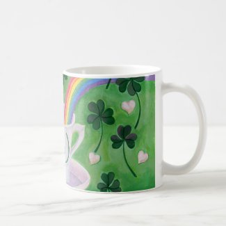 Irish Lucky Coffee Cup painting Mug
