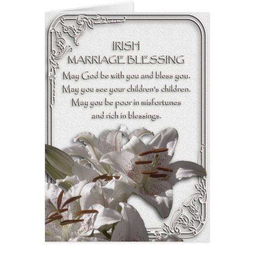 Irish Wedding Blessing For Card