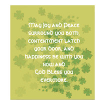 Irish Marriage Blessing posters