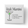Irish Martini Pinback Buttons