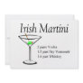 Irish Martini Invitation
