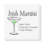 Irish Martini Fridge Magnet