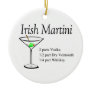 Irish Martini Christmas Tree Ornaments