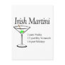 Irish Martini Post Card