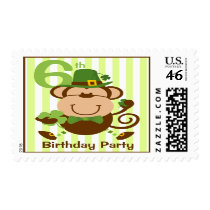 Irish Monkey Postage Stamps