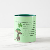 Irish Mouse drinking beer Mug