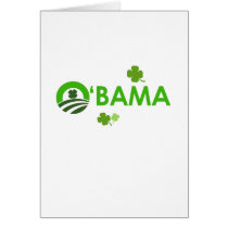 Irish O'Bama Greeting Card