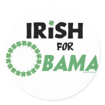 Irish Obama Stickers