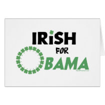 Irish Obama T-shirts and Swag Greeting Cards