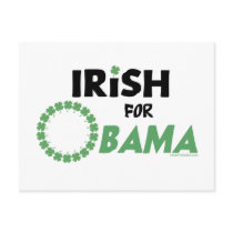 Irish Obama T-shirts and Swag postcards