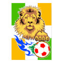 Irish or Côte d'Ivoire Soccer Lion Poster posters by rustyoldtown Irish or Côte d'Ivoire Soccer Lion Poster posters