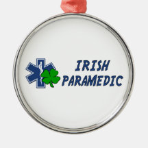 Irish Paramedic Christmas Ornaments