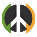 Irish Peace Sign stickers