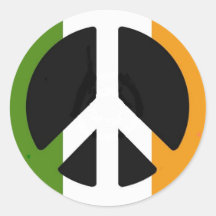 Irish Peace Sign Sticker