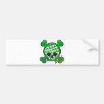 irish pirate skully skull bumper sticker