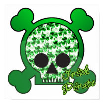 irish pirate skully skull posters