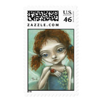 Irish Pixie Postage Stamp