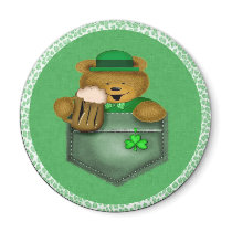 Irish Pocket Bear Refrigerator Magnets