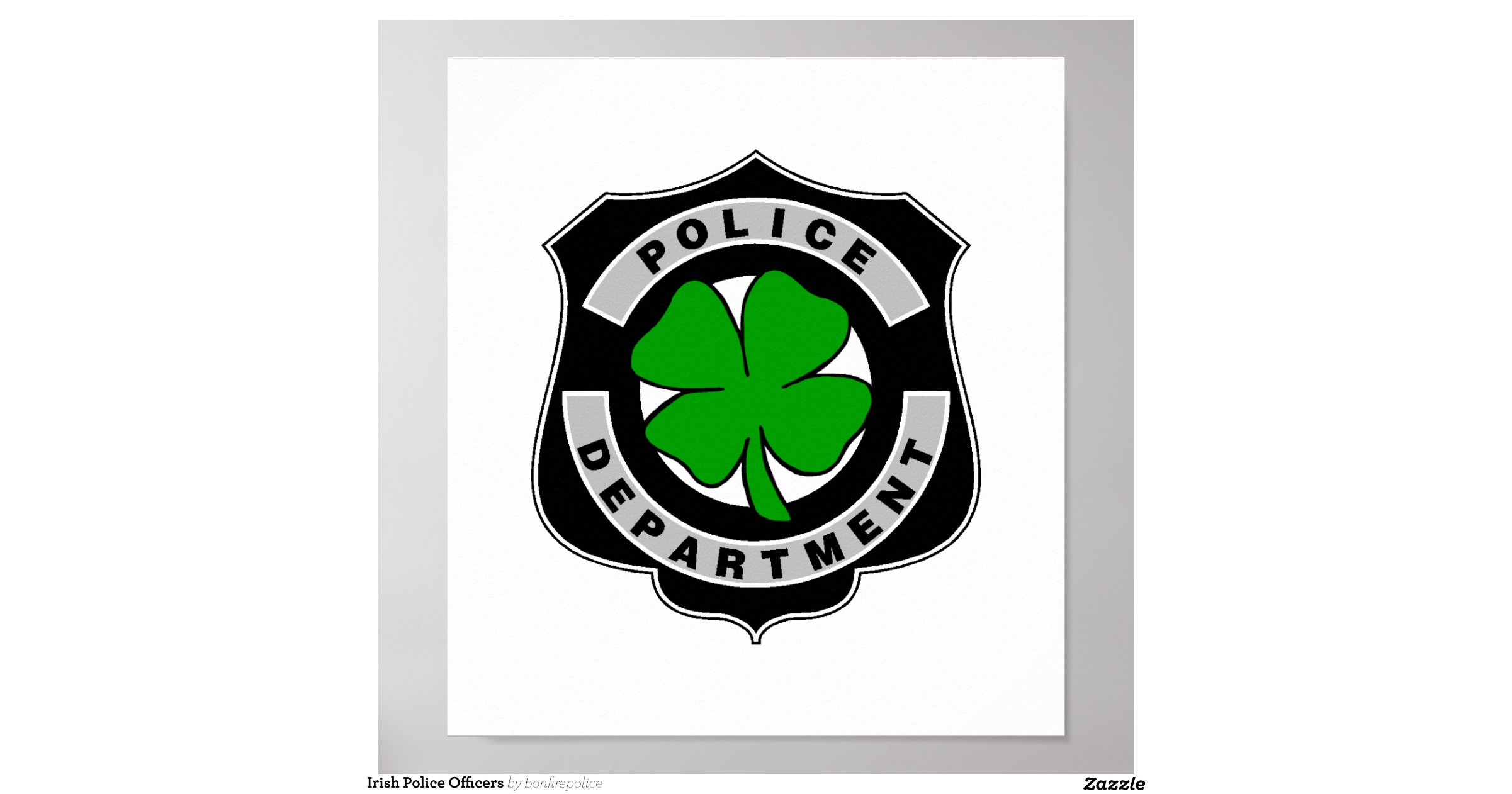irish police officers poster christmas gifts for police officers