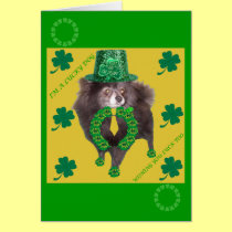 Irish Pomeranian Dad cards
