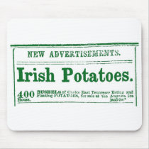 Irish Potato Newspaper Advertisement Civil War era mousepads