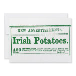 Irish Potatoes Civil War era classified Invitation