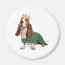Irish Princess Basset Fridge Magnet