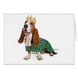 Irish Princess Basset Greeting Card