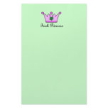 irish princess crown personalized stationery