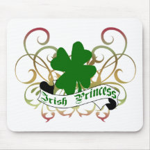 Irish Princess Shamrock Mouse Pads